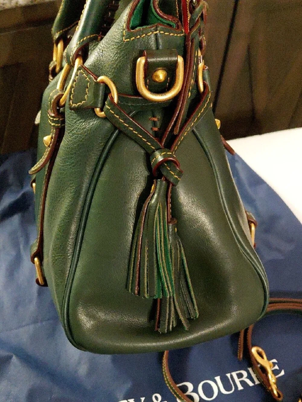 Dooney & Bourke Large Florentine Satchel In Ivy